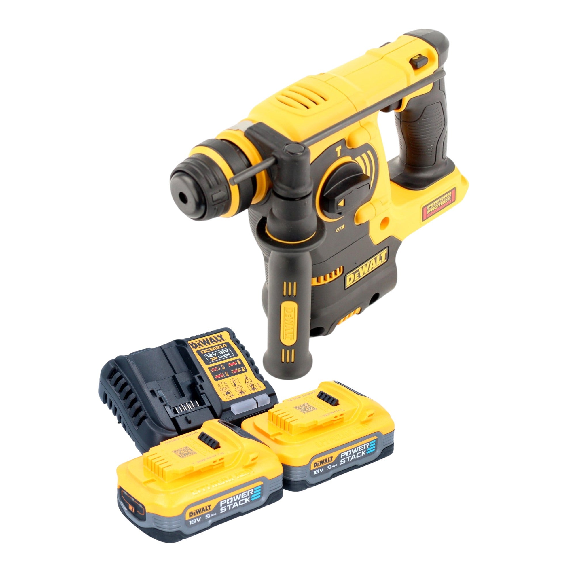 DeWalt DCH 253 H2 Akku Kombihammer 18 V 2 1 J SDS plus 2x Powerstack Akku 5 0 Ah Ladegeraet 0 - toolbrothers