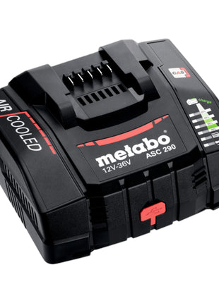 Metabo Set de base 4x bloc batterie LiHDX 18 V 8,0 Ah ( 4x 624975000 ) + chargeur ASC 290 ( 627370000 )