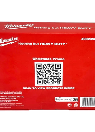 Calendrier de Noël Milwaukee 2024 6 pièces ( 4932498302 ) + Kit d'embouts Shockwave 75 pcs. Impact Duty ( 4932492008 )