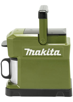 Makita DCM 501 ZO Cafetière sans fil 12 V maxi / 18 V Olive - Outdoor Adventure Edition Solo - sans batterie, sans chargeur