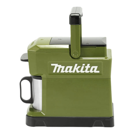 Makita DCM 501 GO Cafetière sans fil 12 V maxi / 18 V Olive + 1x batterie 6,0 Ah - sans chargeur