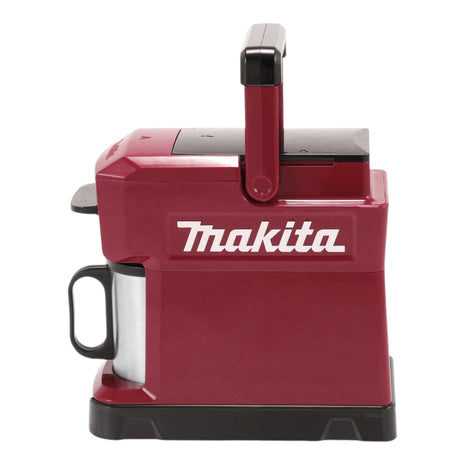 Makita DCM 501 SFAR Cafetière sans fil 12 V maxi / 18 V rouge + 1x batterie 3,0 Ah + chargeur