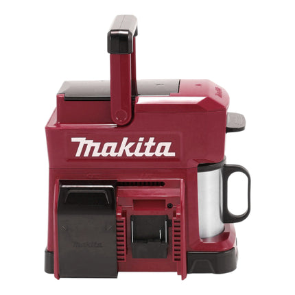 Makita DCM 501 GAR Cafetière sans fil 12 V maxi / 18 V rouge + 1x batterie 6,0 Ah - sans chargeur