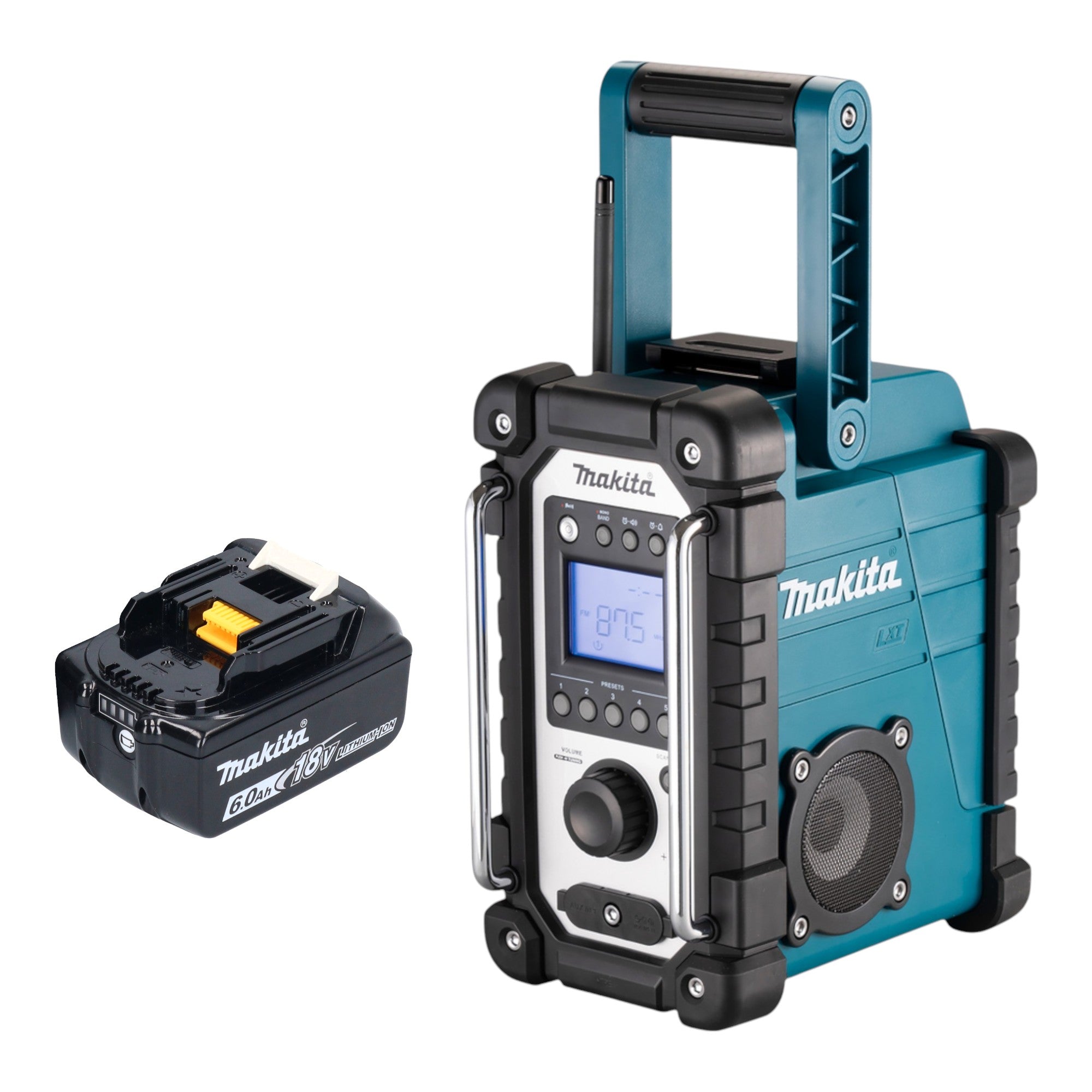 Makita DMR 116 G1 Akku Baustellenradio 14 4 18 V AM FM AUX 1x Akku 6 0 Ah ohne Ladegeraet 0 - toolbrothers