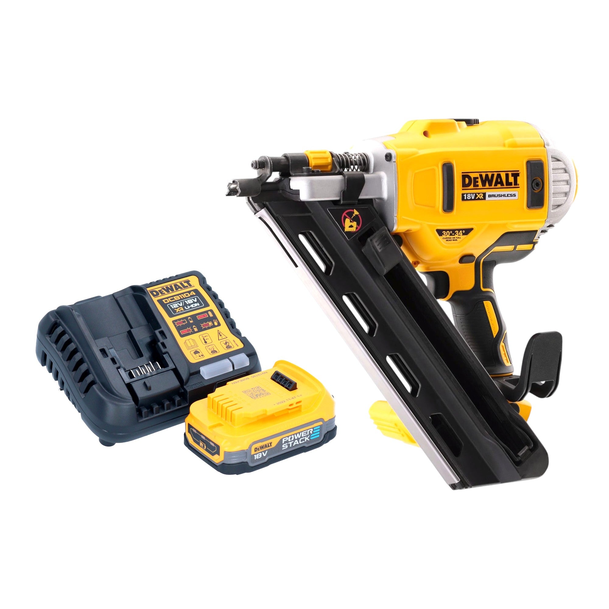 DeWalt DCN 692 E1 Akku Streifennagler 18 V 50 90 mm Brushless 1x Powerstack Akku 1 7 Ah Ladegeraet 0 - toolbrothers