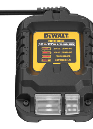 DeWalt DCB 1102 E1 Kit de démarrage sans fil 18 V avec 1x batterie Powerstack 1,7 Ah + chargeur DCB 1102