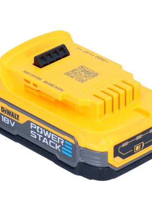 Set de arranque de batería DeWalt DCB 1102 E1 de 18 V con 1 batería Powerstack de 1,7 Ah + cargador DCB 1102