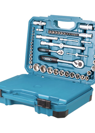 Makita E-17980 Jeu d'outils 231 pcs. 5/16'' / 1/4'' / 1/2'' Tournevis / Clé à cliquet / Clé à vis / Embouts + Coffret