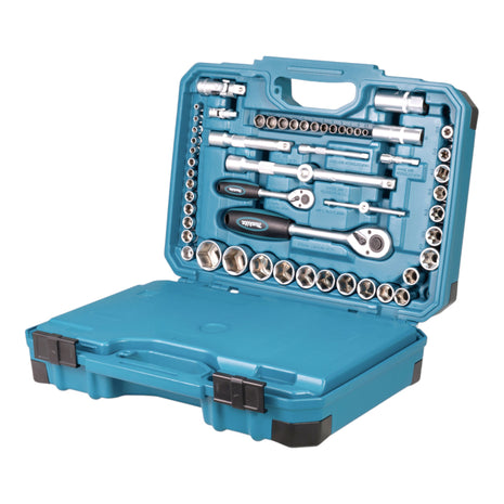 Makita E-17980 Jeu d'outils 231 pcs. 5/16'' / 1/4'' / 1/2'' Tournevis / Clé à cliquet / Clé à vis / Embouts + Coffret