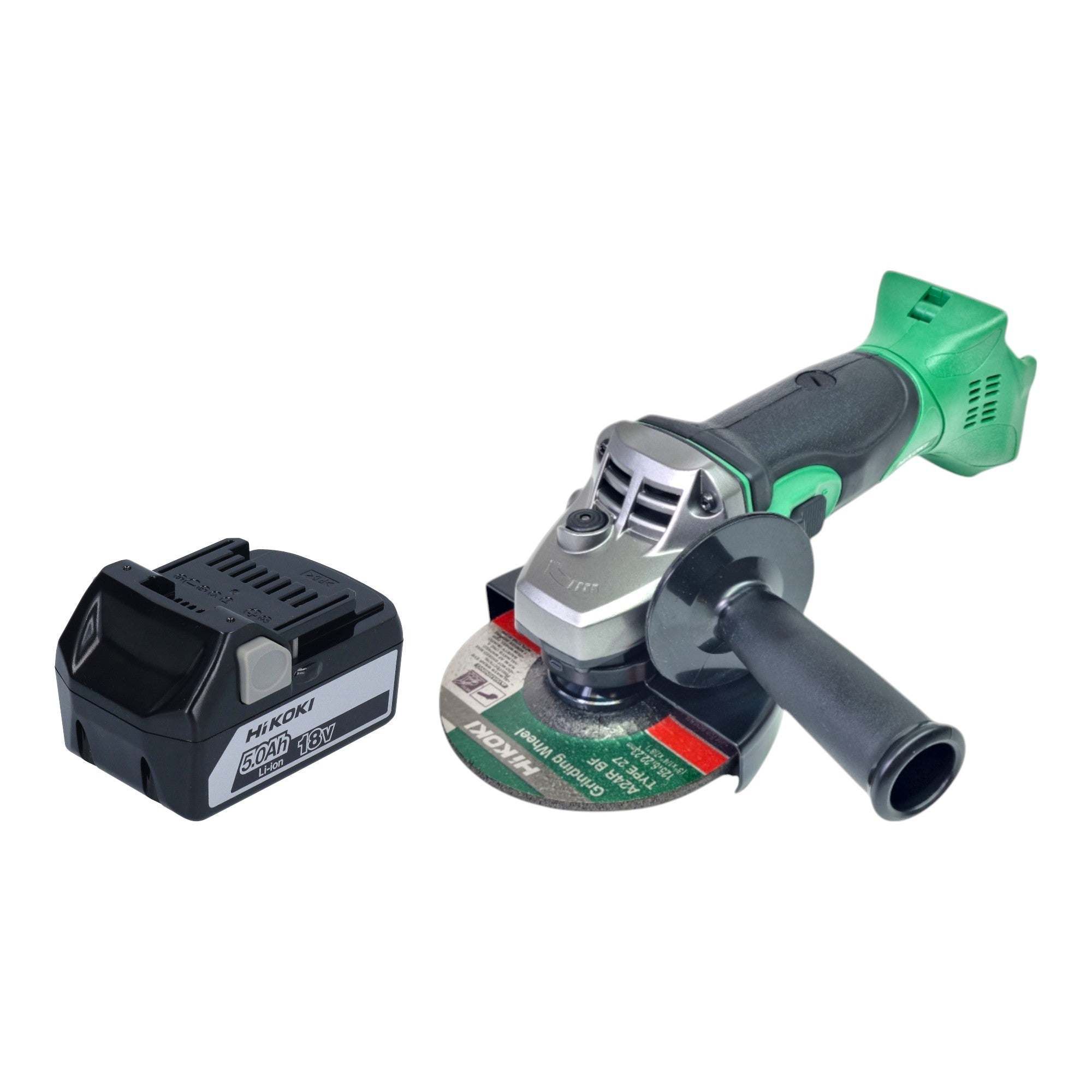 HiKOKI G18 DSL2 W5Z Akku Winkelschleifer 18 V 125 mm 1x Akku 5 0 Ah ohne Ladegeraet 0 - toolbrothers