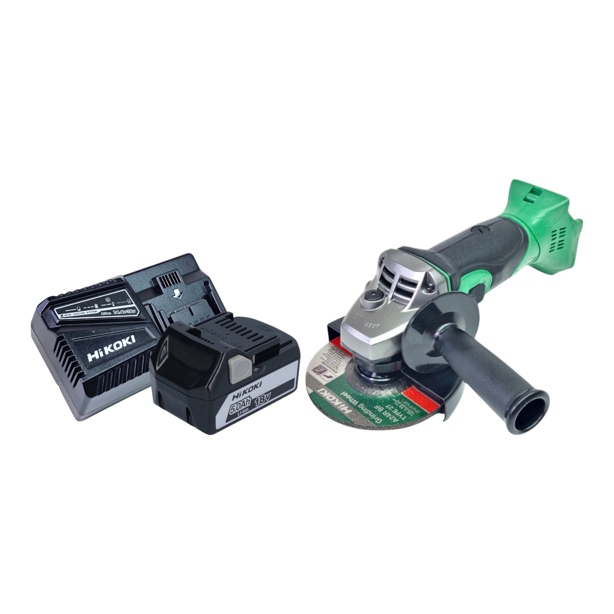HiKOKI G18 DSL2 W5Z Akku Winkelschleifer 18 V 125 mm 1x Akku 5 0 Ah Ladegeraet 0 - toolbrothers