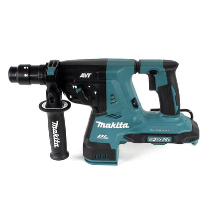 Makita DHR 281 RTJ 2 x 18 V Li-Ion Akku Bohrhammer Brushless 28 mm für SDS-PLUS mit Schnellwechselfutter im Makpac + 2 x 5,0 Ah Akku + Ladegerät + 11 tlg. Meißel- und Bohrer Set - Toolbrothers