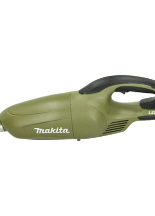 Aspirador de batería Makita DCL 180 STO 18 V 0,65 l serie Olive Outdoor Adventure + 1x batería 5,0 Ah + cargador