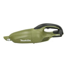 Aspirador de batería Makita DCL 180 STO 18 V 0,65 l serie Olive Outdoor Adventure + 1x batería 5,0 Ah + cargador