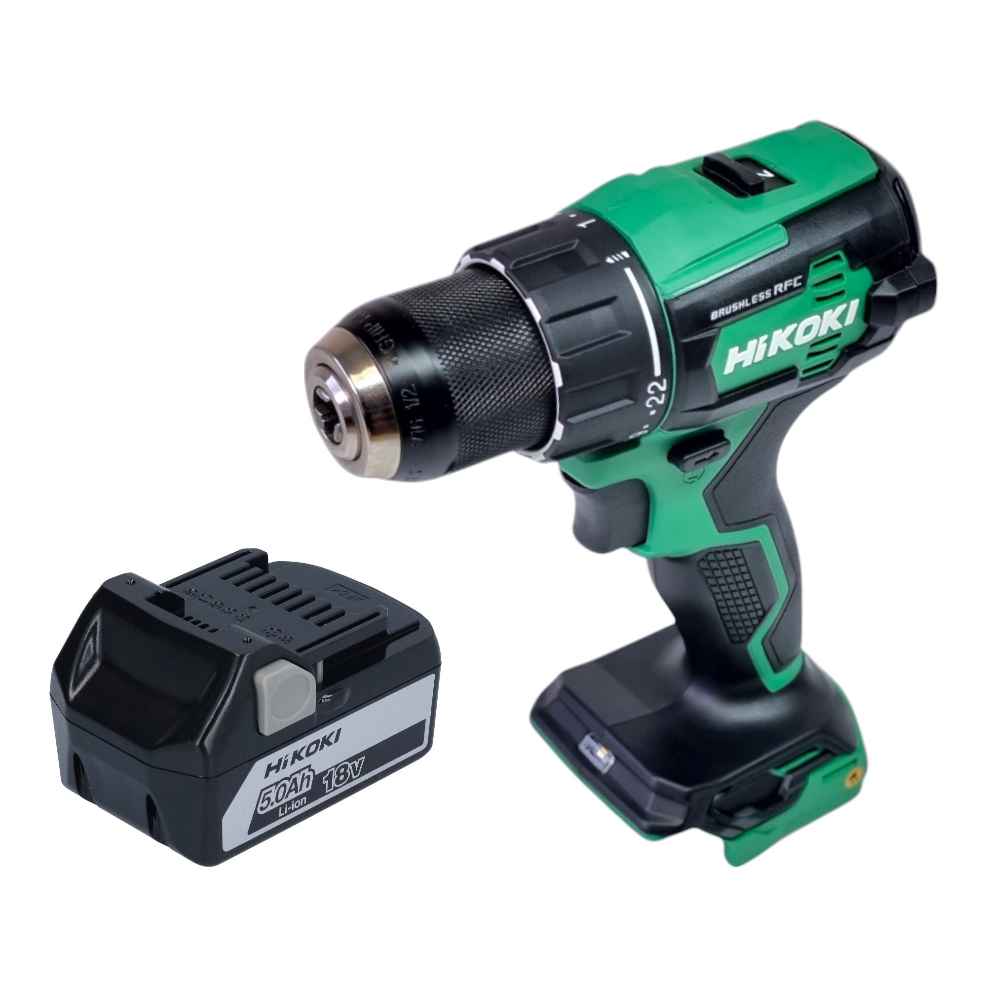 Hikoki DS18DE W4Z Akku Bohrschrauber 18 V 70 Nm Brushless 1x Akku 5 0 Ah ohne Ladegeraet 0 - toolbrothers