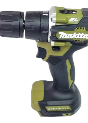 Makita DHP 487 SY1O taladro percutor inalámbrico 18 V 40 Nm sin escobillas oliva serie Outdoor Adventure + 1x batería 1,5 Ah + cargador