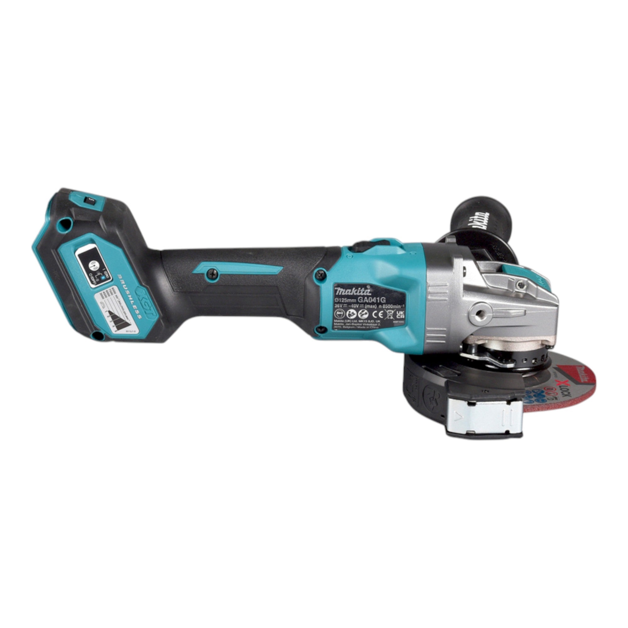 Makita GA 041 GD201 Akku Winkelschleifer 40 V max 125 mm X LOCK Brushless 2x Akku 2 5 Ah Ladegeraet 4 - toolbrothers