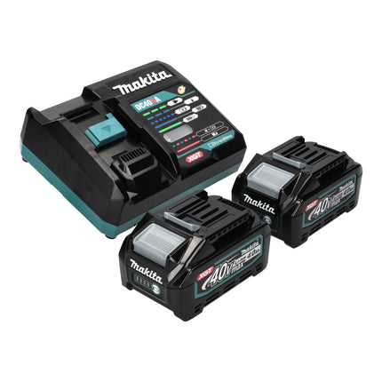 Makita GA 041 GM201 Meuleuse d'angle sans fil 40 V max. 125 mm X-LOCK Brushless + 2x batterie 4,0 Ah + chargeur