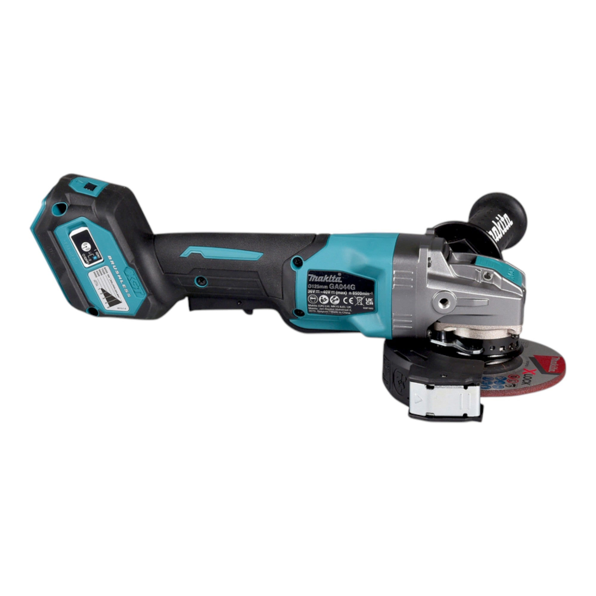 Makita GA 044 GD201 Akku Winkelschleifer 40 V max 125 mm X LOCK Brushless 2x Akku 2 5 Ah Ladegeraet 4 - toolbrothers