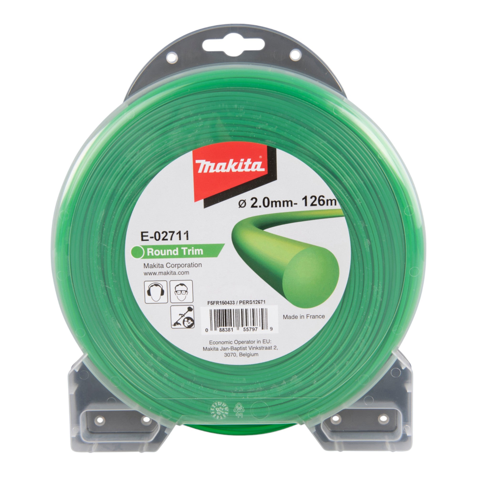 Makita Round Trim Maehfaden rund 2 0 mm 126 m E 02711 fuer Akku Freischneider UR 002 G 0 - toolbrothers
