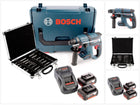 Bosch GBH 18 V-EC 18 V Li-Ion Akku Bohrhammer Brushless mit SDS-Plus in L-Boxx + 2 x 5,0 Ah Akku + Ladegerät + 11 tlg. Bohrer- und Meißelset - Toolbrothers