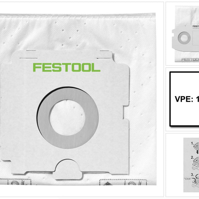 Festool SELFCLEAN Filtersack SC FIS-CT 36/10 ( 496186 ) für CT 36 Absaugmobil - 10 Stück - Toolbrothers