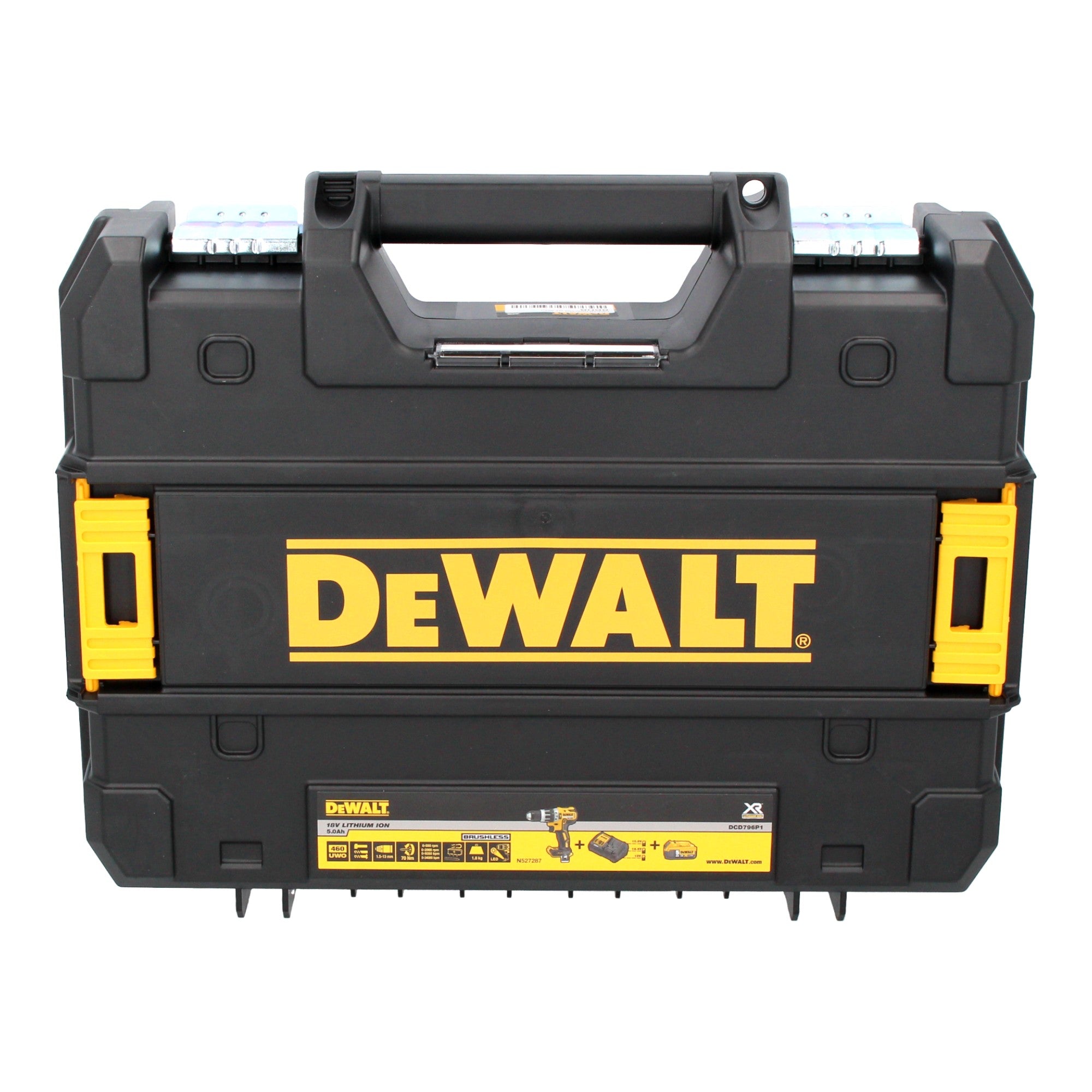 DeWalt DCD 796 E2T Akku Schlagbohrschrauber 18 V 70 Nm Brushless 2x Powerstack Akku 1 7 Ah Ladegeraet TSTAK 2 - toolbrothers