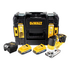 DeWalt DCS 334 E2T Akku Pendelhub Stichsaege 18 V Brushless 2x Powerstack Akku 1 7 Ah Ladegeraet TSTAK 0 - toolbrothers