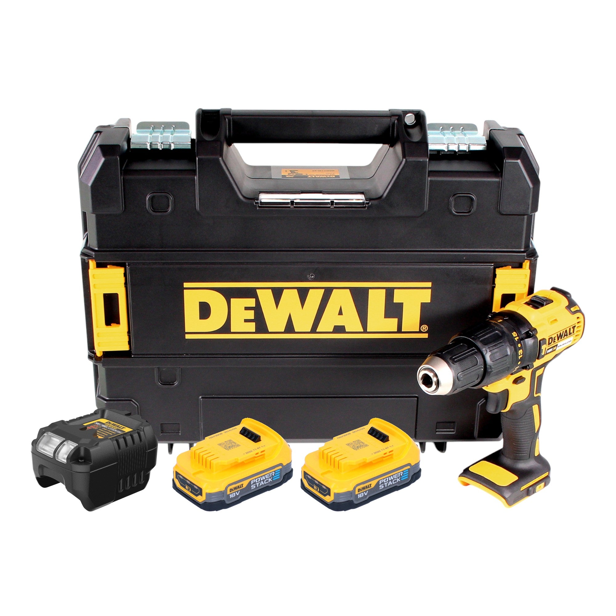 DeWalt DCD 778 E2T Akku Schlagbohrschrauber 18 V 65 Nm Brushless 2x Powerstack Akku 1 7 Ah Ladegeraet TSTAK 0 - toolbrothers