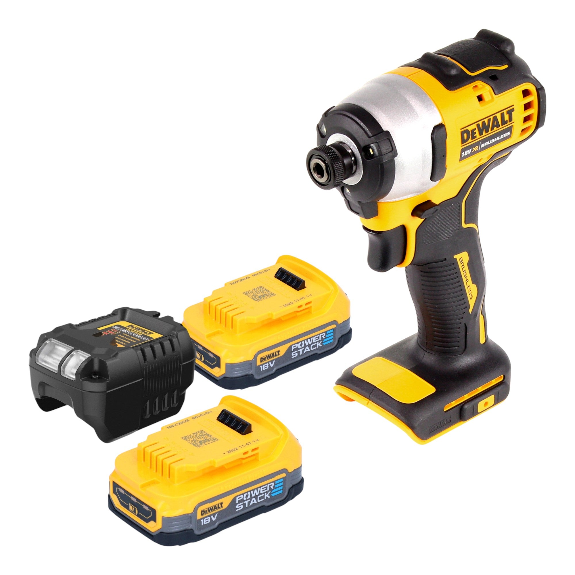DeWalt DCF 809 E2 Akku Schlagschrauber 18 V 190 Nm 1 4 Brushless 2x Powerstack Akku 1 7 Ah Ladegeraet 0 - toolbrothers