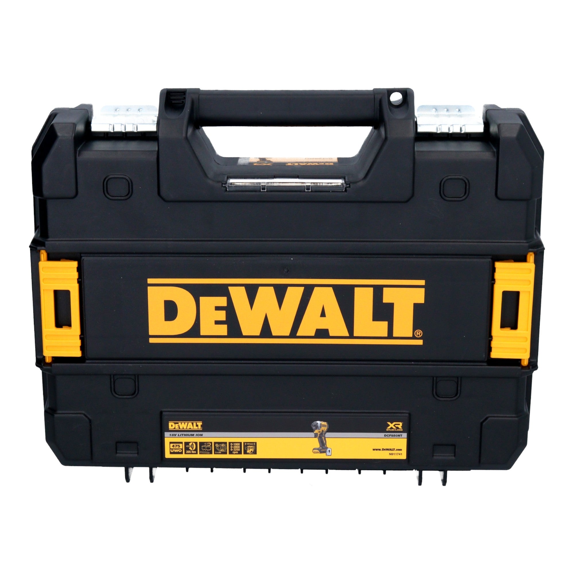 DeWalt DCF 850 E2T Akku Schlagschrauber 18 V 205 Nm 1 4 Brushless 2x Powerstack Akku 1 7 Ah Ladegeraet TSTAK 1 - toolbrothers