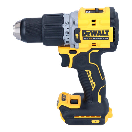 DeWalt DCD 805 E2T Perceuse-visseuse à percussion sans fil 18 V 90 Nm Brushless + 2x batterie Powerstack 1,7 Ah + chargeur + TSTAK