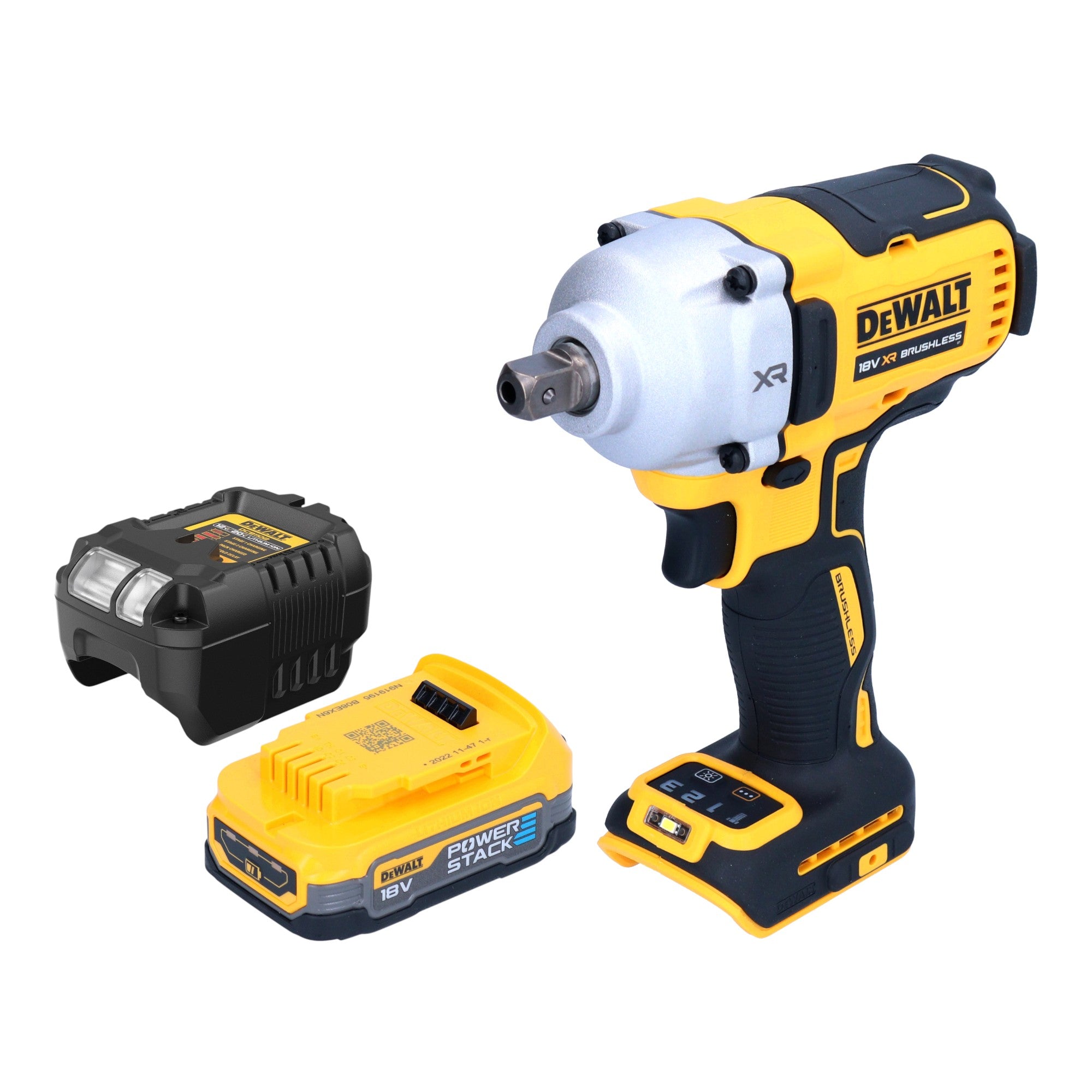 DeWalt DCF 892 E1 Akku Schlagschrauber 18 V 812 Nm 1 2 Brushless 1x Powerstack Akku 1 7 Ah Ladegeraet 0 - toolbrothers
