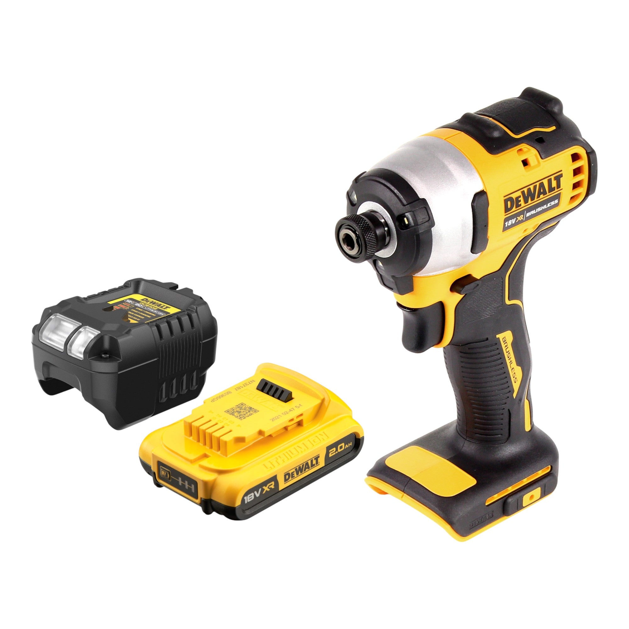 DeWalt DCF 809 D1 Akku Schlagschrauber 18 V 190 Nm 1 4 Brushless 1x Akku 2 0 Ah Ladegeraet 0 - toolbrothers