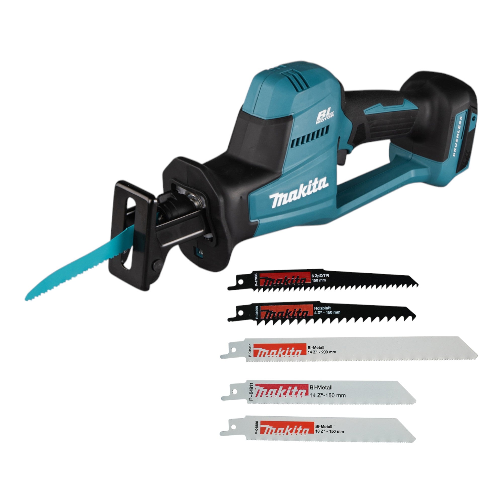 Makita DJR 189 Z Akku Reciprosaege Saebelsaege 18 V Brushless Reciprosaegeblatt Set P 83967 ohne Akku ohne Ladegeraet 0 - toolbrothers