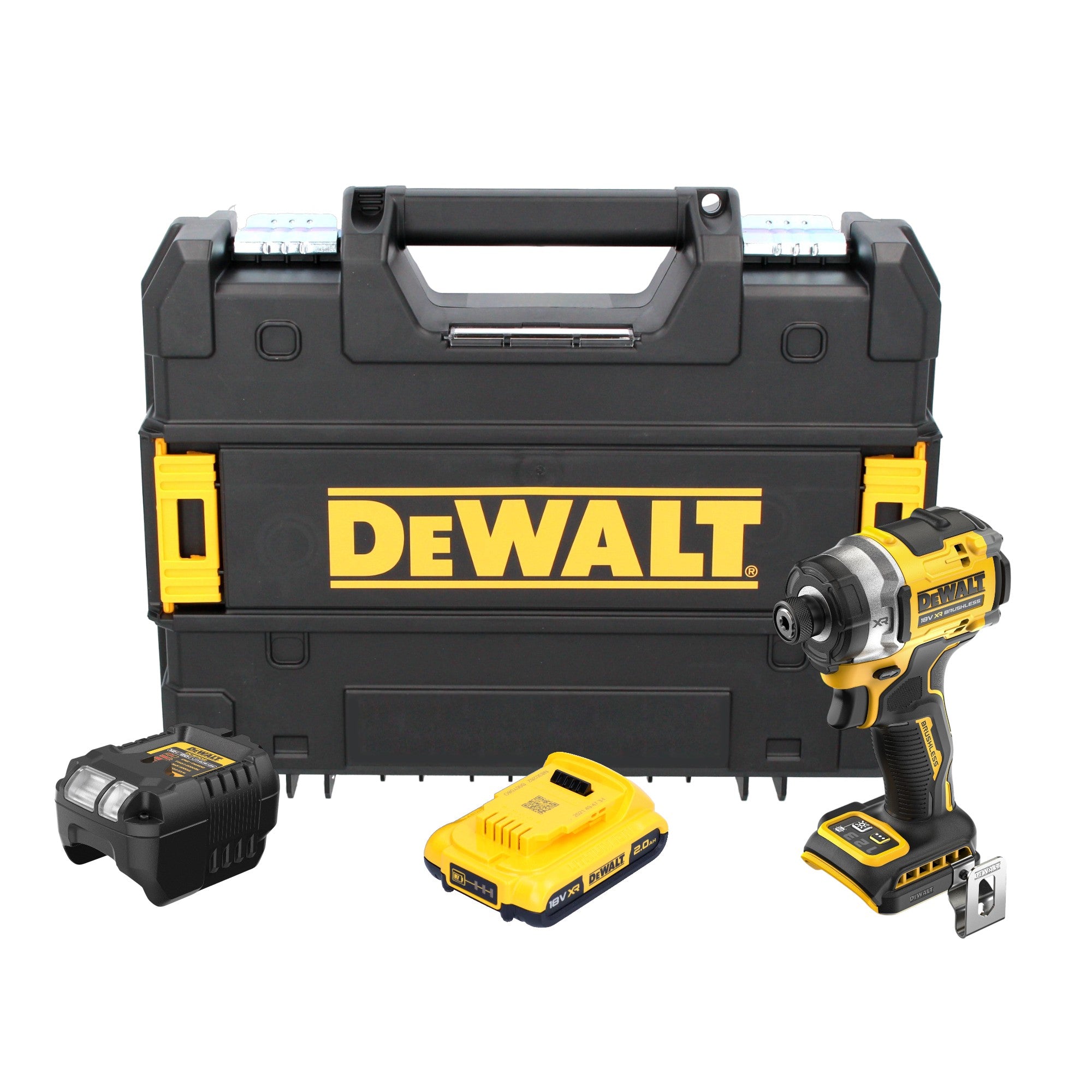 DeWalt DCF 860 D1T Akku Schlagschrauber 18 V 282 Nm 1 4 Brushless 1x Akku 2 0 Ah Ladegeraet TSTAK 0 - toolbrothers