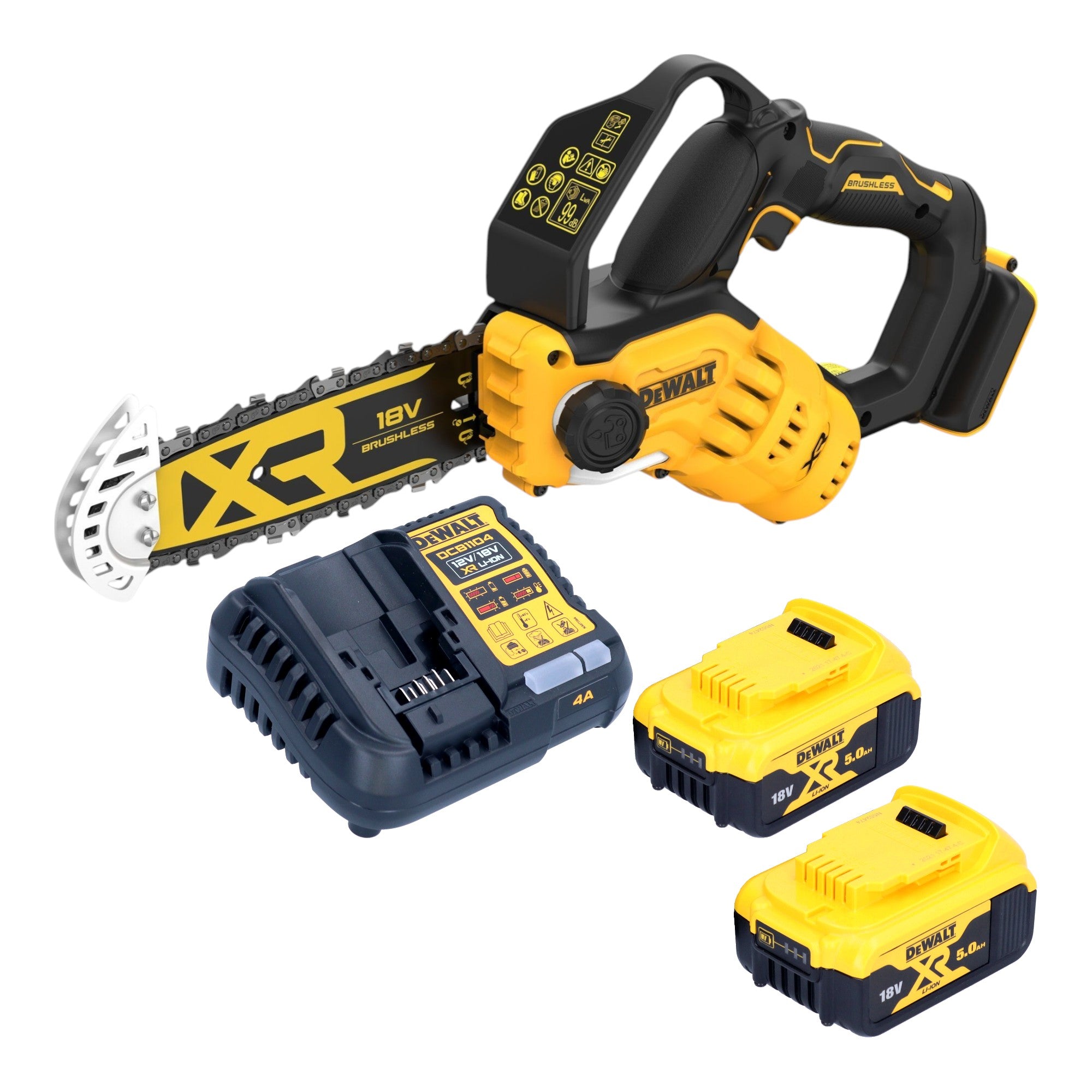DeWalt DCMPS 520 P2 Akku Astsaege 18 V 20 cm Brushless 2x Akku 5 0 Ah Ladegeraet 0 - toolbrothers