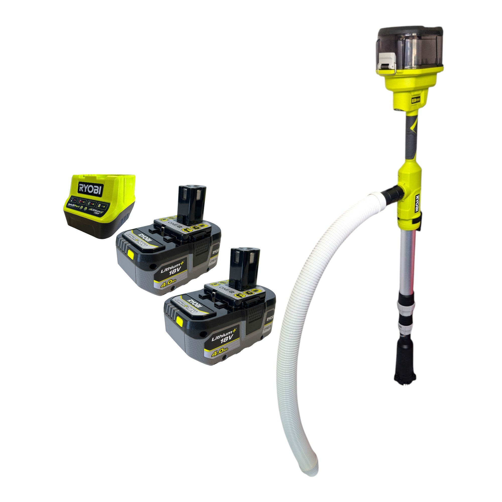 RYOBI RY18STPA 0 Akku Regenfasspumpe 18 V 3360 l h 2x Akku 4 0 Ah Ladegeraet 0 - toolbrothers