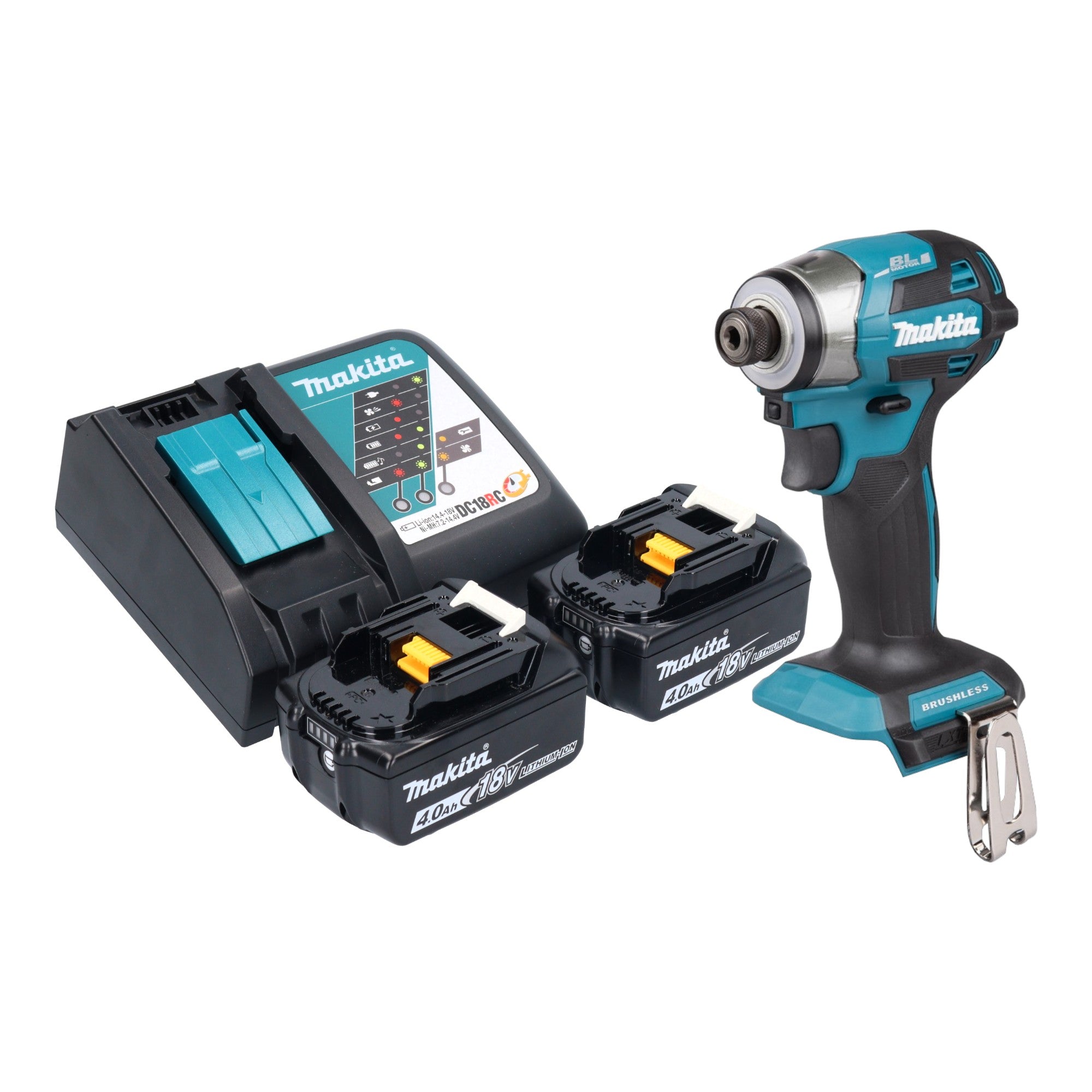 Makita DTD 173 RM Akku Schlagschrauber 18 V 180 Nm 1 4 Brushless 2x Akku 4 0 Ah Ladegeraet 0 - toolbrothers