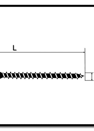 HECO UNIX-top Dielenschraube 3,5 x 60 mm 500 Stk. Torx T-10 Linsensenkkopf Vollgewinde verzinkt A2K ( 46501 ) - Toolbrothers