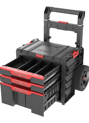 Toolbrothers RHINO L Cart 2 0 Plus Drawer 3 ECO Werkzeugkoffer auf Raedern 520 x 415 x 660 mm 12 l 2x 4 5 l abnehmbarer Doppelteleskopgriff 3 - toolbrothers