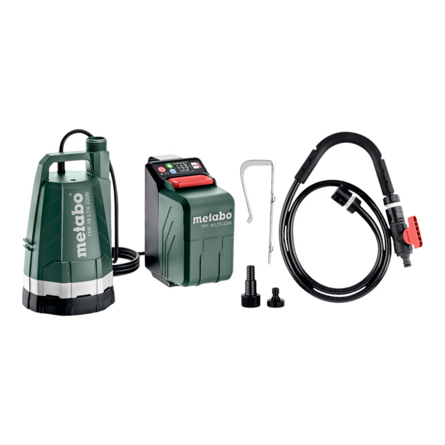 Metabo TPF 18 LTX 2200 Akku Tauch und Regenfasspumpe 18 V 2200 l h 1x LiHD Akku 4 0 Ah ohne Ladegeraet 1 - toolbrothers