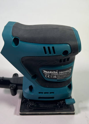 Makita DBO 480 Z Akku Schwingschleifer 18 V 112 x 102 mm Solo Leicht Gebraucht 1 - toolbrothers