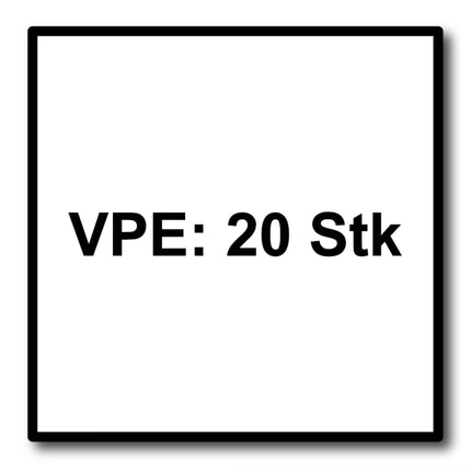 Festool S 75/4 K/20 WOOD Curves Lame de scie sauteuse 20 pièces. ( 204266 ) Lame de scie courbée, également pour rayons étroits, acier HCS