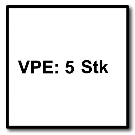 Festool S 75/1,5/5 Plastics Profile Lame de scie sauteuse 5 Pièces. ( 204268 ) pour Profilés en plastique, Verre acrylique et plastique souple, acier HCS