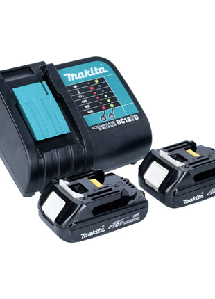 Makita DML 808 SY Akku Handstrahler 14 4 18 V 190 lm LED 2x Akku 1 5 Ah Ladegeraet 2 - toolbrothers