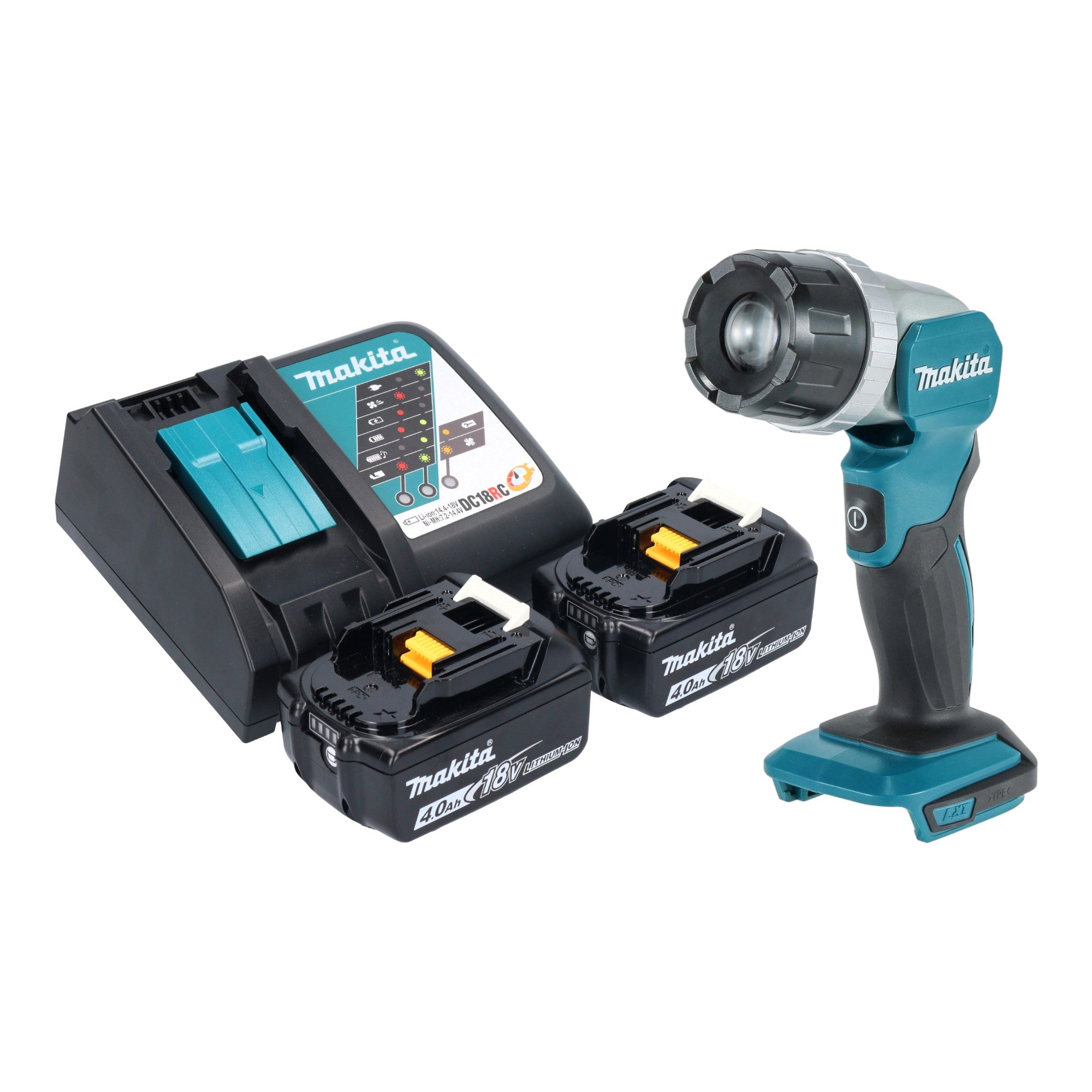 Makita DML 808 RM Akku Handstrahler 14 4 18 V 190 lm LED 2x Akku 4 0 Ah Ladegeraet 0 - toolbrothers