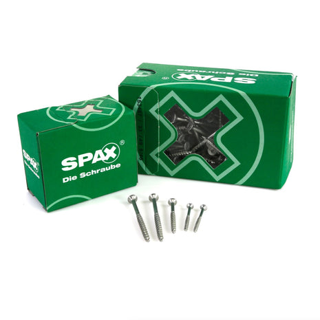 SPAX Universalschraube 4,0 x 50 mm 2000 Stk. TORX T-STAR plus T20 WIROX Senkkopf Teilgewinde 4Cut-Spitze - Toolbrothers