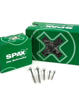 SPAX Universalschraube 4,0 x 60 mm 100 Stk. TORX T-STAR plus T20 WIROX Senkkopf Teilgewinde 4Cut-Spitze 0191010400603 - Toolbrothers