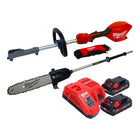 Milwaukee M18 FOPH2 CSA 302 Akku Basiseinheit 18 V Brushless Hochentaster Aufsatz 2x Akku 3 0 Ah Ladegeraet 0 - toolbrothers